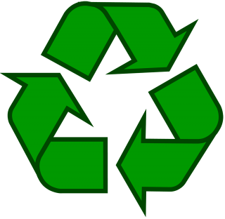 Recycling Icon three green arrows