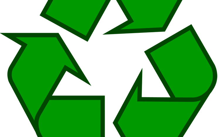 Recycling Icon three green arrows